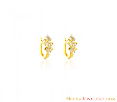 22k Gold Clip On Earrings ( Clip On Earrings )