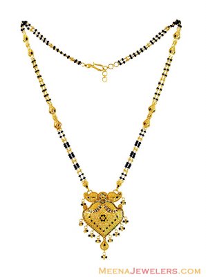 22k Designer Meena Mangalsutra ( MangalSutras )