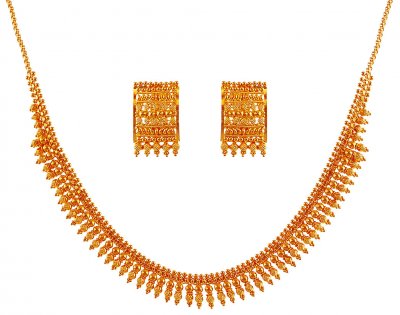 22K Beautiful Necklace Set ( Light Sets )