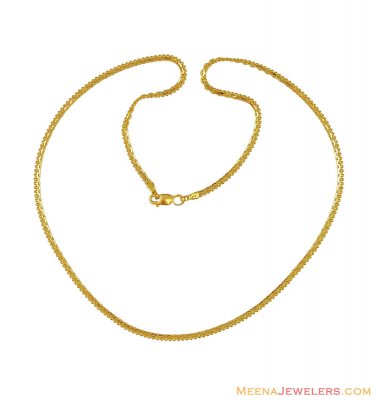 22K Gold Fancy Chain ( Plain Gold Chains )