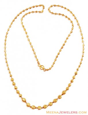 22K Gold Ladies Chain (24 Inches) - ChLo16432 - 22K Gold ladies chain ...
