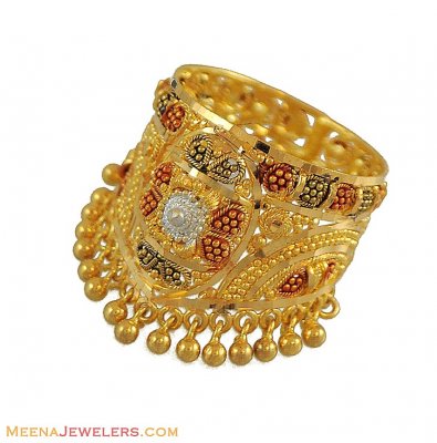 Indian Gold Ring (22 Karat) ( Ladies Gold Ring )