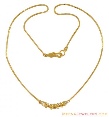 22Kt Gold Dokia Chain ( 22Kt Gold Fancy Chains )