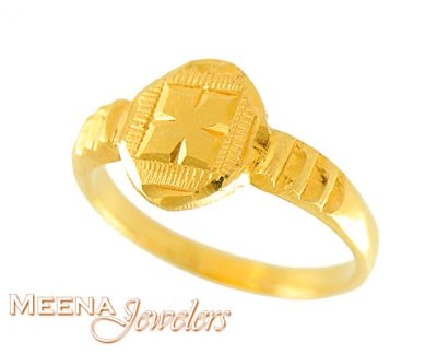 22Kt Gold Baby Ring ( 22Kt Baby Rings )