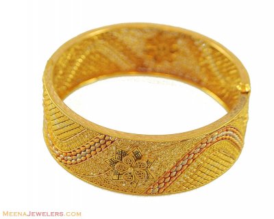 21K Gold Kada (three tone) ( Kadas )