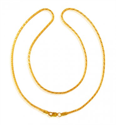 22K Gold fancy chain ( Plain Gold Chains )