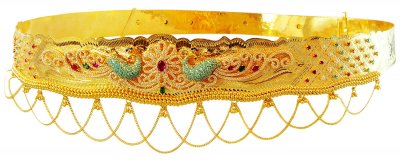 22K Gold Waist Belt (Vaddanam) ( Gold Waist Belt )