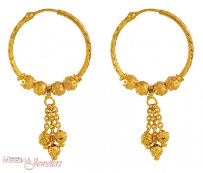 Gold Hoop Earrings ( Hoop Earrings )