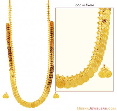 22K Long Kasu Mala ( 22 Kt Gold Sets )