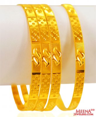 22 Kt Gold Bangles (2 Pc) ( Gold Bangles )