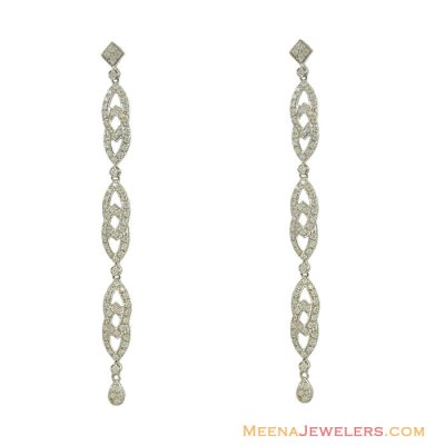 White Exquisite Stones Earrings ( Exquisite Earrings )