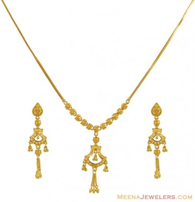 Fancy Necklace Set (22 Karat) ( Light Sets )