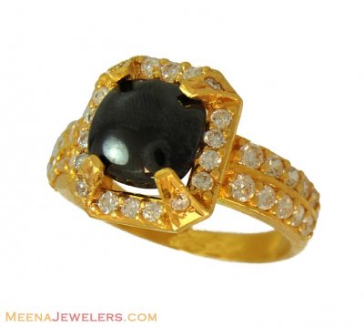 22k Ladies Stone Ring ( Ladies Rings with Precious Stones )