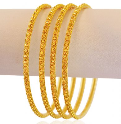 Gold Bangles Set (4Pcs) ( Set of Bangles )