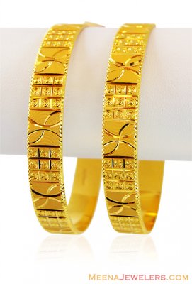 22k Flat Kada with Machine Cuts ( Kadas )