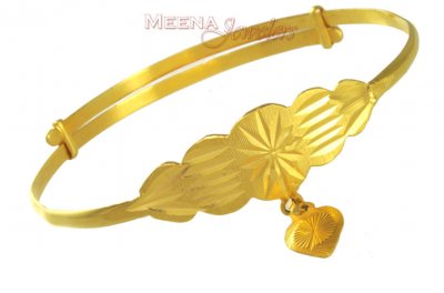 Yellow Gold Baby Bangle ( Baby Bangles )