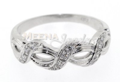 18Kt White Gold Ladies Ring ( Ladies White Gold Rings )