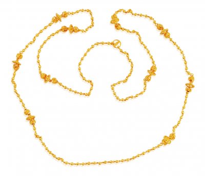 Fancy 22K  Gold Chain (32 Inches) ( 22Kt Long Chains (Ladies) )