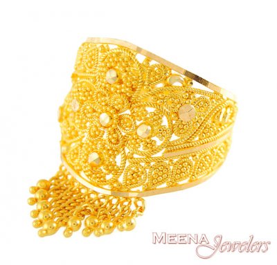 Filigree Ring with Dangling ( Ladies Gold Ring )