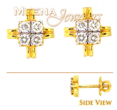 Genuine Diamond Earrings ( Diamond Earrings )