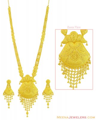 22K Designer Long Patta Haar ( Bridal Necklace Sets )