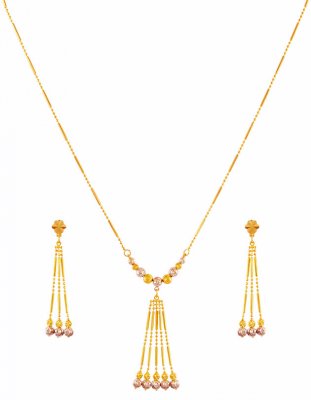 Fancy Balls 22K Necklace Set ( Light Sets )