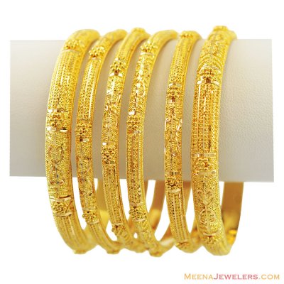 22k Bangles Set(Set of 6) ( Set of Bangles )