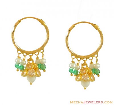 22Kt Gold Hoops ( Hoop Earrings )