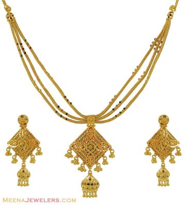 22k Exclusive Meenakari Set ( 22 Kt Gold Sets )