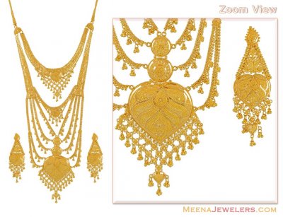 22K Rani Haar Set (Bridal Necklace) ( Bridal Necklace Sets )