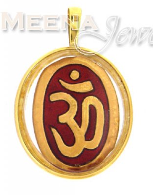 22 Kt Gold Om Pendant ( Om Pendants )