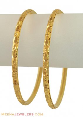 21K Gold Bangles (2 Pcs) ( Gold Bangles )