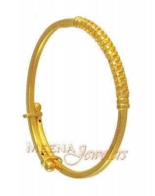 22K Gold Baby Bangle ( Baby Bangles )