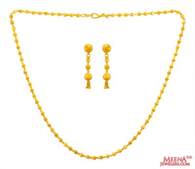 22K Gold Necklace Set ( Light Sets )