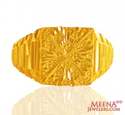 22 Karat Gold Mens Ring ( Mens Gold Ring )