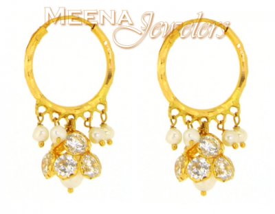 22 Kt Gold Hoop Earrings ( Hoop Earrings )