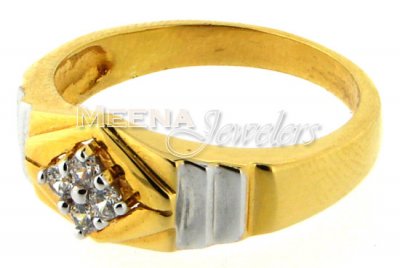 22 Kt Gold Mens Signity Ring ( Mens Signity Rings )