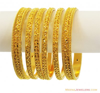 Designer Filigree Bangle Set(6 Pcs) ( Set of Bangles )