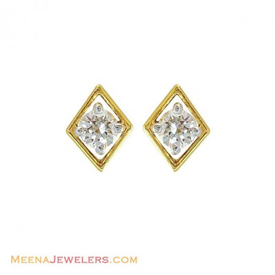 18kt Diamond Earrings ( Diamond Earrings )