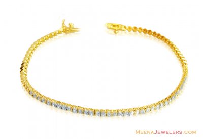 18k Fancy Stones Ladies Bracelet ( Ladies Bracelets )