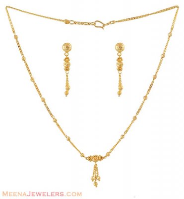 Fancy Gold Necklace set ( Light Sets )