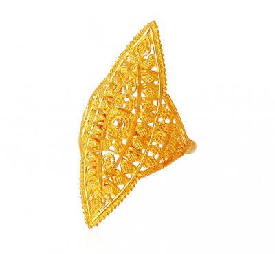 Filigree 22K Gold Ladies Ring  ( Ladies Gold Ring )