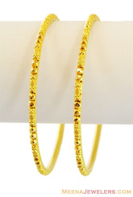 22K Gold Bangles Filigree Patterns  ( Gold Bangles )