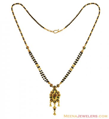 22K Designer Peacock Mangalsutra ( MangalSutras )