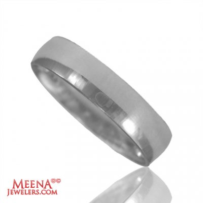 18 Kt White Gold Wedding Band ( Wedding Bands )