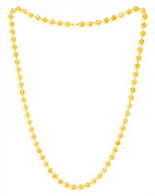 22kt Yellow Gold Balls chain ( 22Kt Long Chains (Ladies) )