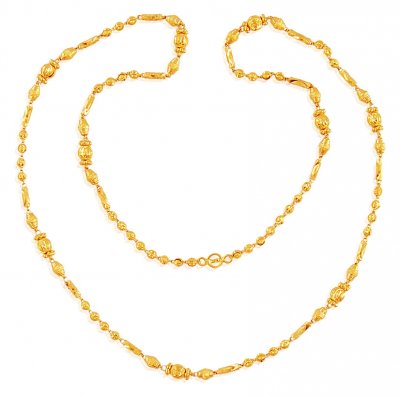 22k Fancy Long Ladies Chain 24 in  ( 22Kt Long Chains (Ladies) )