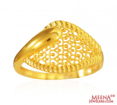  22K Gold Designer Ladies Ring ( Ladies Gold Ring )