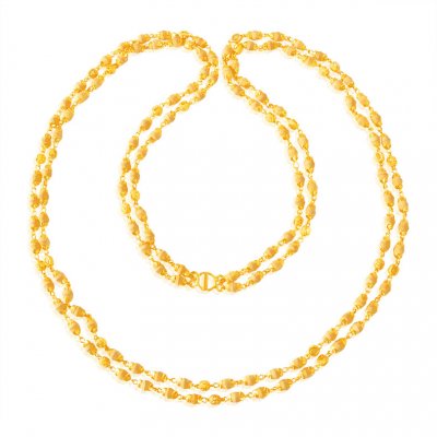 22 Karat Gold Tulsi Mala ( 22Kt Long Chains (Ladies) )