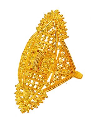 Filigree 22K Gold Ring  ( Ladies Gold Ring )